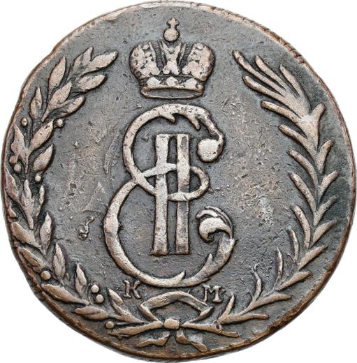 Avers 5 Kopeken 1770 КМ "Sibirische Münze" - Münze Wert - Rußland, Katharina II