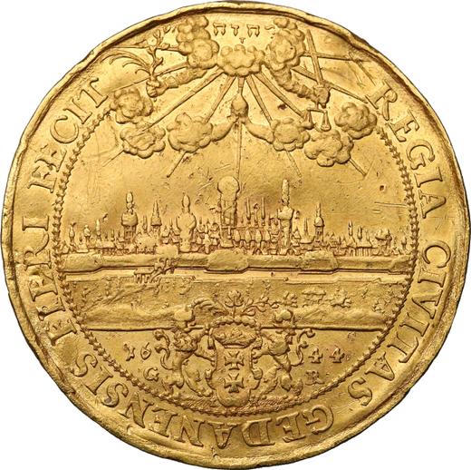 Reverso Donación 10 ducados 1644 GR "Gdańsk" Oro - valor de la moneda de oro - Polonia, Vladislao IV