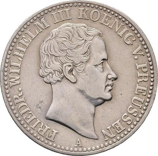 Awers monety - Talar 1833 A "Górniczy" - cena srebrnej monety - Prusy, Fryderyk Wilhelm III