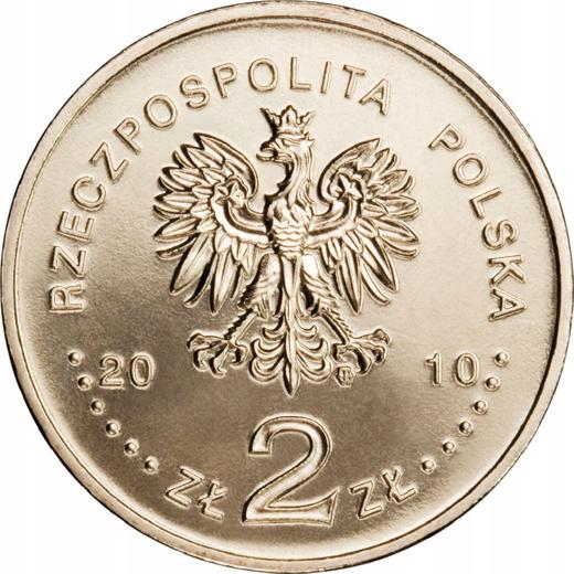 Аверс монеты - 2 злотых 2010 года MW ET "Тшемешно" - цена  монеты - Польша, III Республика после деноминации