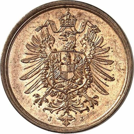 Реверс монеты - 2 пфеннига 1875 года J "Тип 1873-1877" - цена  монеты - Германия, Германская Империя