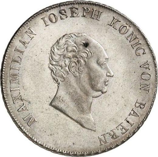 Аверс монеты - 20 крейцеров 1822 года - цена серебряной монеты - Бавария, Максимилиан I