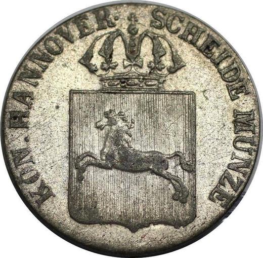 Anverso 1/24 tálero 1839 S - valor de la moneda de plata - Hannover, Ernesto Augusto 