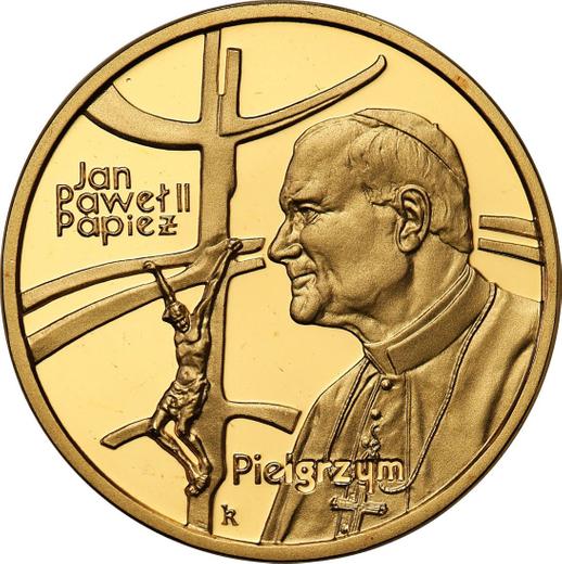 Reverso 100 eslotis 1999 MW RK "JuanPablo II" - valor de la moneda de oro - Polonia, República moderna