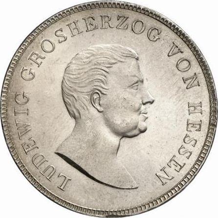 Awers monety - Talar 1825 H. R. - cena srebrnej monety - Hesja-Darmstadt, Ludwik I
