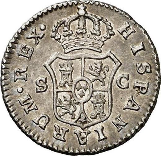 Revers 1/2 Real (Medio Real) 1788 S C - Silbermünze Wert - Spanien, Karl III