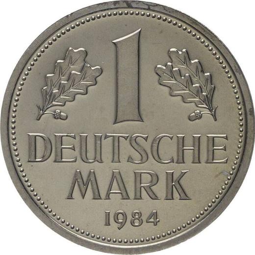 Obverse 1 Mark 1984 F -  Coin Value - Germany, FRG