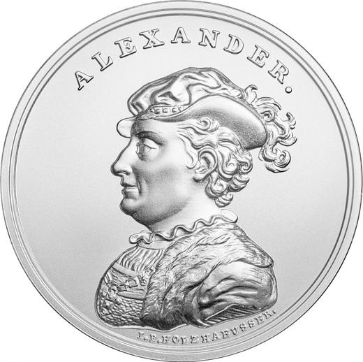 Reverso 50 eslotis 2016 MW "Alejandro I Jagellón" - valor de la moneda de plata - Polonia, República moderna