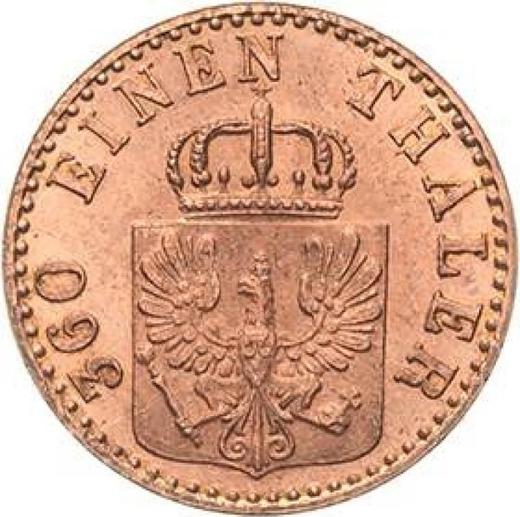 Obverse 1 Pfennig 1863 A -  Coin Value - Prussia, William I