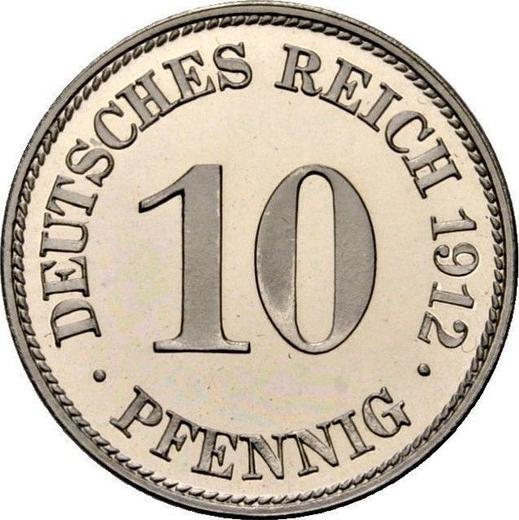 Anverso 10 Pfennige 1912 E "Tipo 1890-1916" - valor de la moneda  - Alemania, Imperio alemán