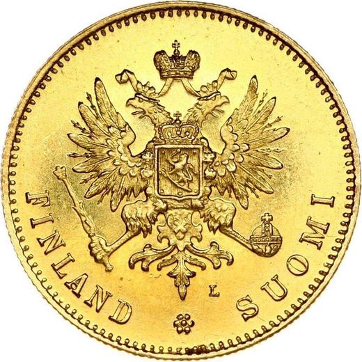Obverse 20 Mark 1891 L - Gold Coin Value - Finland, Grand Duchy