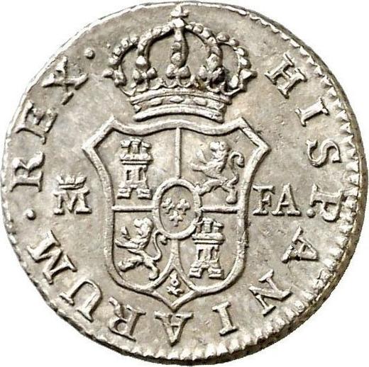 Rewers monety - 1/2 reala 1800 M FA - cena srebrnej monety - Hiszpania, Karol IV