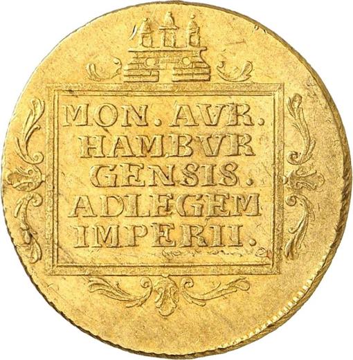 Reverso 2 ducados 1805 - valor de la moneda  - Hamburgo, Ciudad libre de Hamburgo