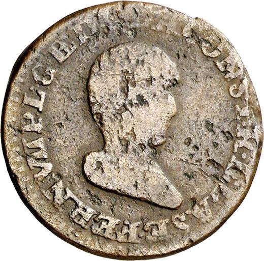 Awers monety - 1 cuarto 1823 FR "Typ 1822-1824" - cena  monety - Filipiny, Ferdynand VII