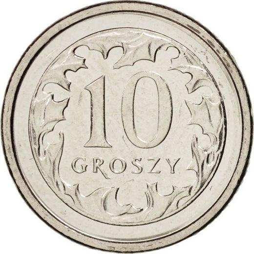 Reverso 10 groszy 2004 MW - valor de la moneda  - Polonia, República moderna