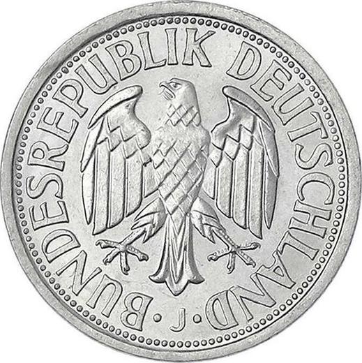 Reverso 2 marcos 1951 J - valor de la moneda  - Alemania, RFA