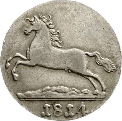 Anverso 1/12 tálero 1814 C - valor de la moneda de plata - Hannover, Jorge III