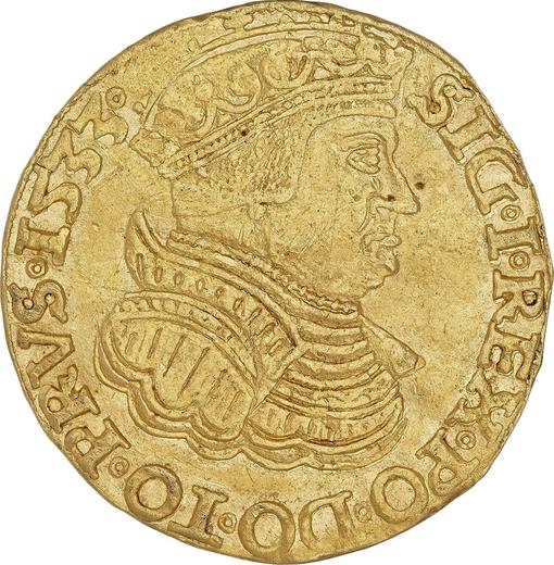 Awers monety - Dukat 1533 CS - cena złotej monety - Polska, Zygmunt I Stary
