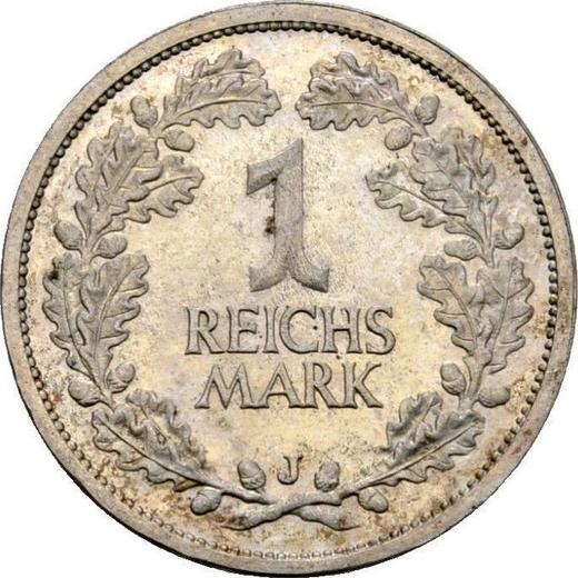 Reverse 1 Reichsmark 1926 J - Silver Coin Value - Germany, Weimar Republic