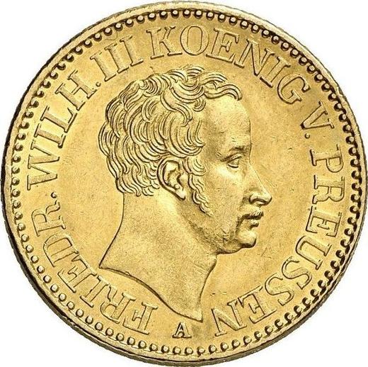 Аверс монеты - 2 фридрихсдора 1840 года A - цена золотой монеты - Пруссия, Фридрих Вильгельм III