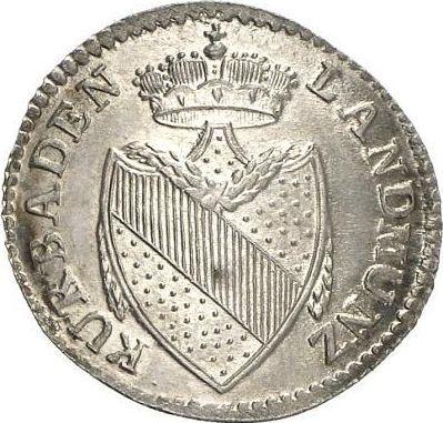 Awers monety - 3 krajcary 1803 - cena srebrnej monety - Badenia, Karol Fryderyk
