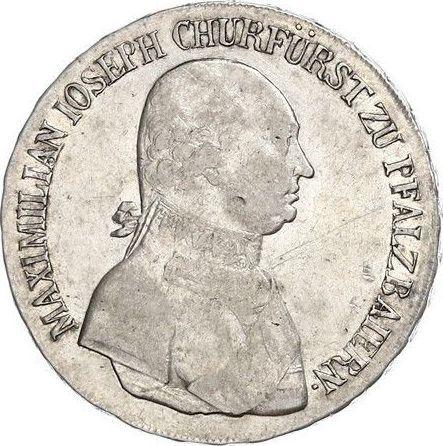 Аверс монеты - Полталера 1804 года - цена серебряной монеты - Бавария, Максимилиан I