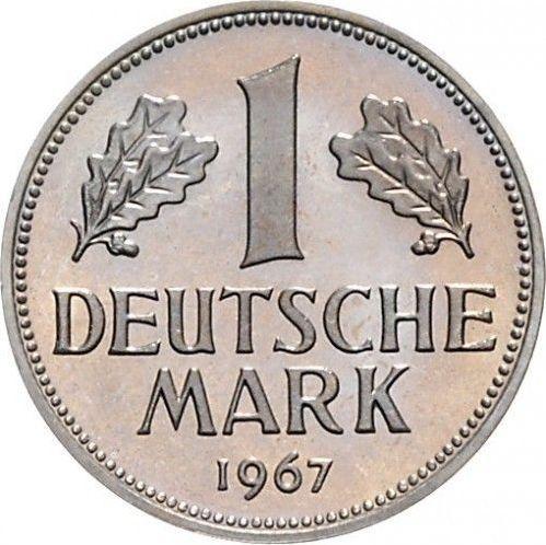 Аверс монеты - 1 марка 1967 года F - цена  монеты - Германия, ФРГ