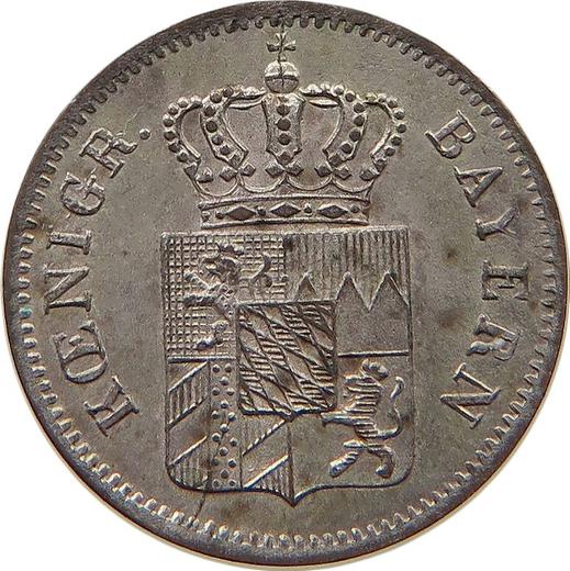 Awers monety - 1 krajcar 1847 - cena srebrnej monety - Bawaria, Ludwik I