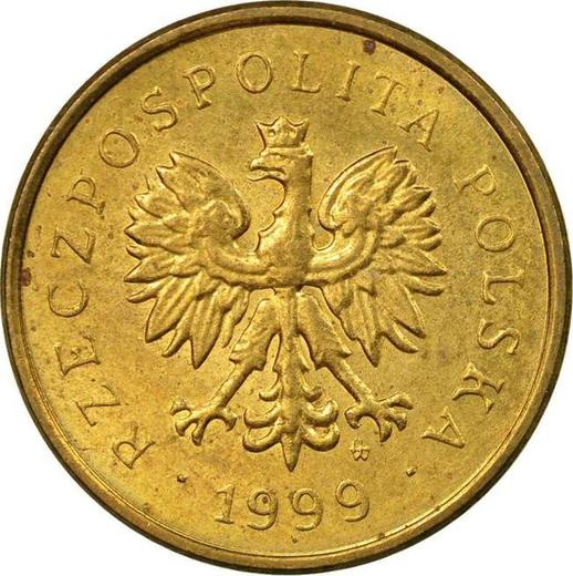 Аверс монеты - 2 гроша 1999 года MW - цена  монеты - Польша, III Республика после деноминации