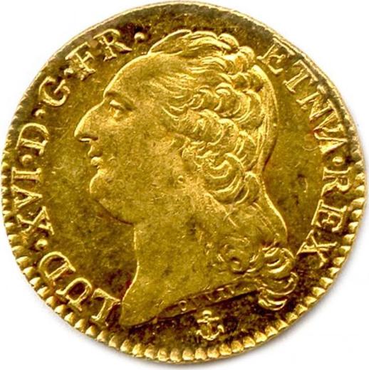 Аверс монеты - Луидор 1788 года H Ля-Рошель - цена золотой монеты - Франция, Людовик XVI