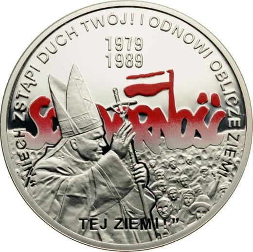 Revers 10 Zlotych 2009 MW UW "Solidarität" - Silbermünze Wert - Polen, III Republik Polen nach Stückelung
