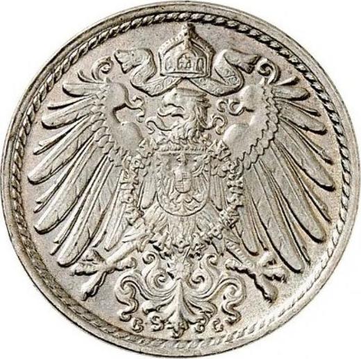 Reverso 5 Pfennige 1900 G "Tipo 1890-1915" - valor de la moneda  - Alemania, Imperio alemán