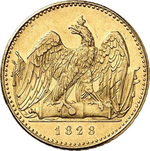 Reverso Frederick D'or 1828 A - valor de la moneda de oro - Prusia, Federico Guillermo III