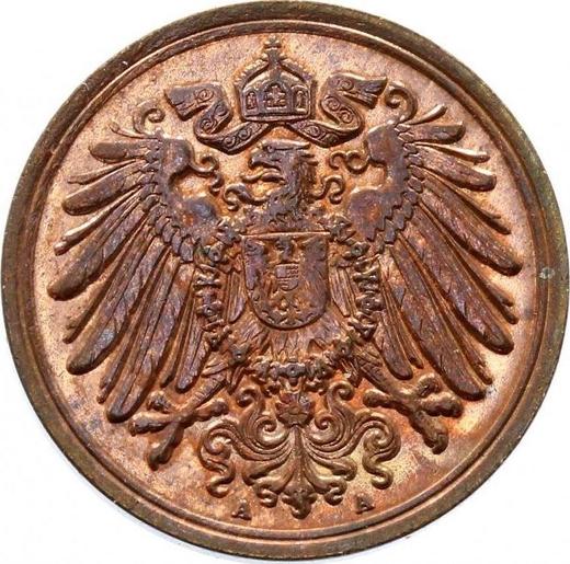Reverso 1 Pfennig 1913 A "Tipo 1890-1916" - valor de la moneda  - Alemania, Imperio alemán