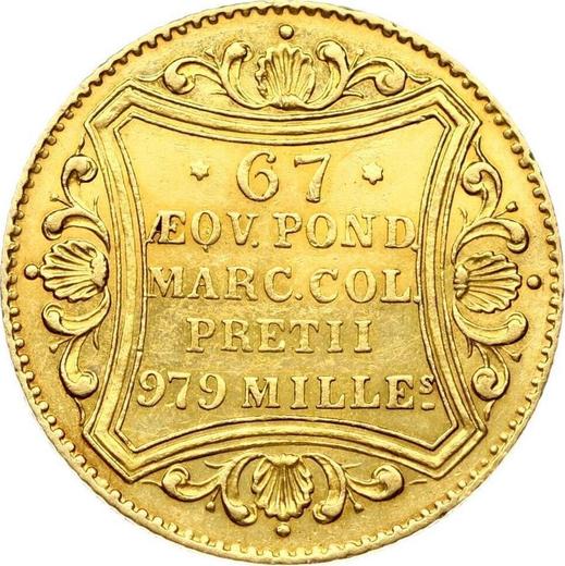 Rewers monety - Dukat 1860 - cena  monety - Hamburg, Wolne Miasto