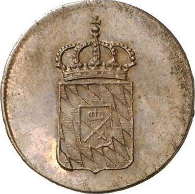 Аверс монеты - 1 пфенниг 1823 года - цена  монеты - Бавария, Максимилиан I