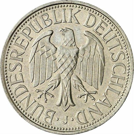 Реверс монеты - 1 марка 1975 года J - цена  монеты - Германия, ФРГ