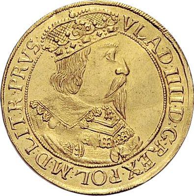 Awers monety - Dukat 1636 CS "Gdańsk" - cena złotej monety - Polska, Władysław IV
