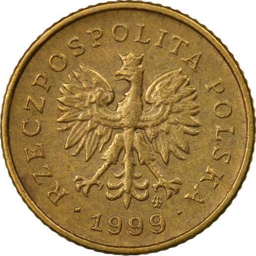 Anverso 1 grosz 1999 MW - valor de la moneda  - Polonia, República moderna