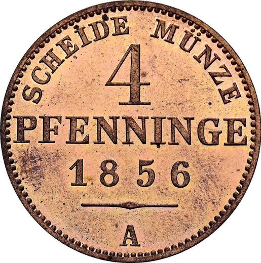 Реверс монеты - 4 пфеннига 1856 года A - цена  монеты - Пруссия, Фридрих Вильгельм IV