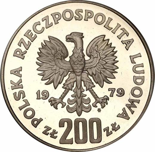 Obverse Pattern 200 Zlotych 1979 MW "Mieszko I" Silver - Silver Coin Value - Poland, Peoples Republic