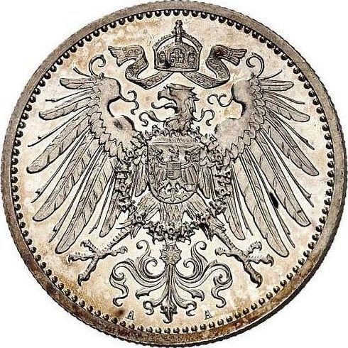 Reverso 1 marco 1911 A "Tipo 1891-1916" - valor de la moneda de plata - Alemania, Imperio alemán