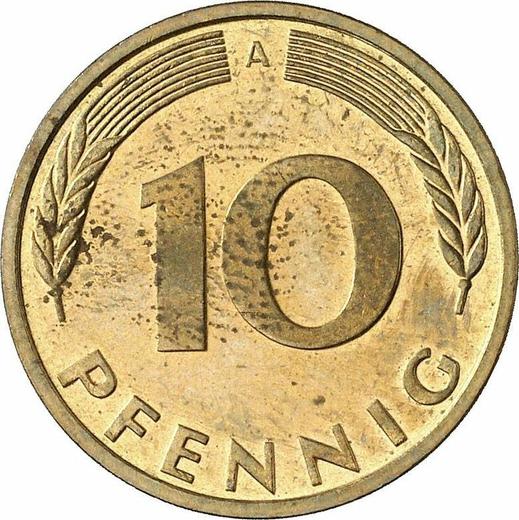 Аверс монеты - 10 пфеннигов 1992 года A - цена  монеты - Германия, ФРГ