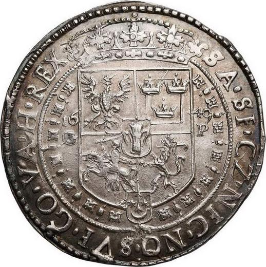 Реверс монеты - Талер 1649 года GP - цена серебряной монеты - Польша, Ян II Казимир