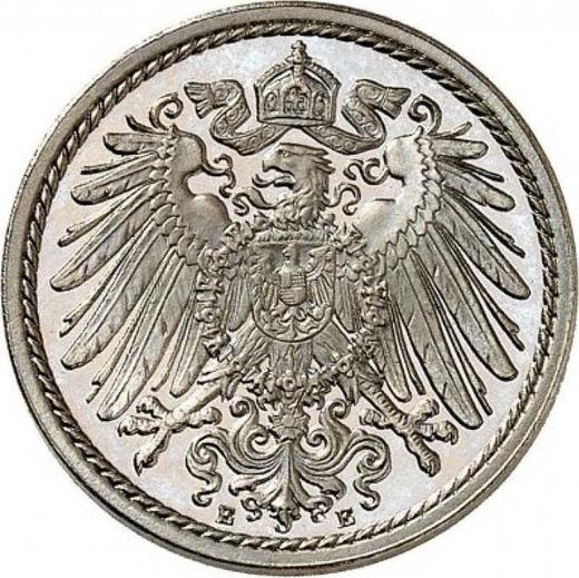 Rewers monety - 5 fenigów 1911 E "Typ 1890-1915" - cena  monety - Niemcy, Cesarstwo Niemieckie