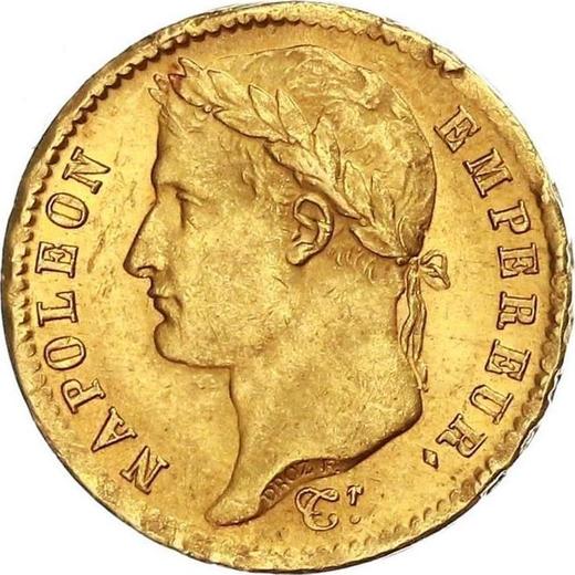 Awers monety - 20 franków 1808 A "Typ 1807-1808" Paryż - cena złotej monety - Francja, Napoleon I