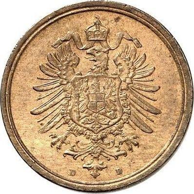 Reverse 1 Pfennig 1874 D "Type 1873-1889" -  Coin Value - Germany, German Empire