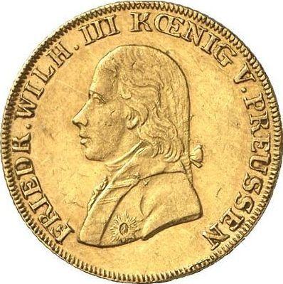 Аверс монеты - 1/2 фридрихсдора 1816 года A - цена золотой монеты - Пруссия, Фридрих Вильгельм III