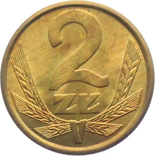 Реверс монеты - 2 злотых 1983 года MW - цена  монеты - Польша, Народная Республика