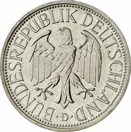Rewers monety - 1 marka 1974 D - cena  monety - Niemcy, RFN